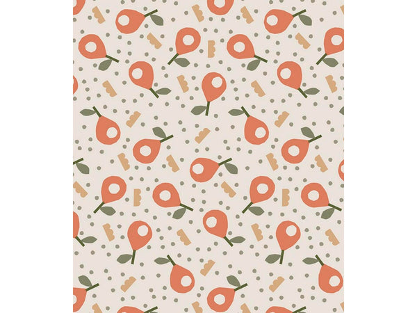 Captain Cook A Pear a Day Papaya toile cirée 140x180 cm