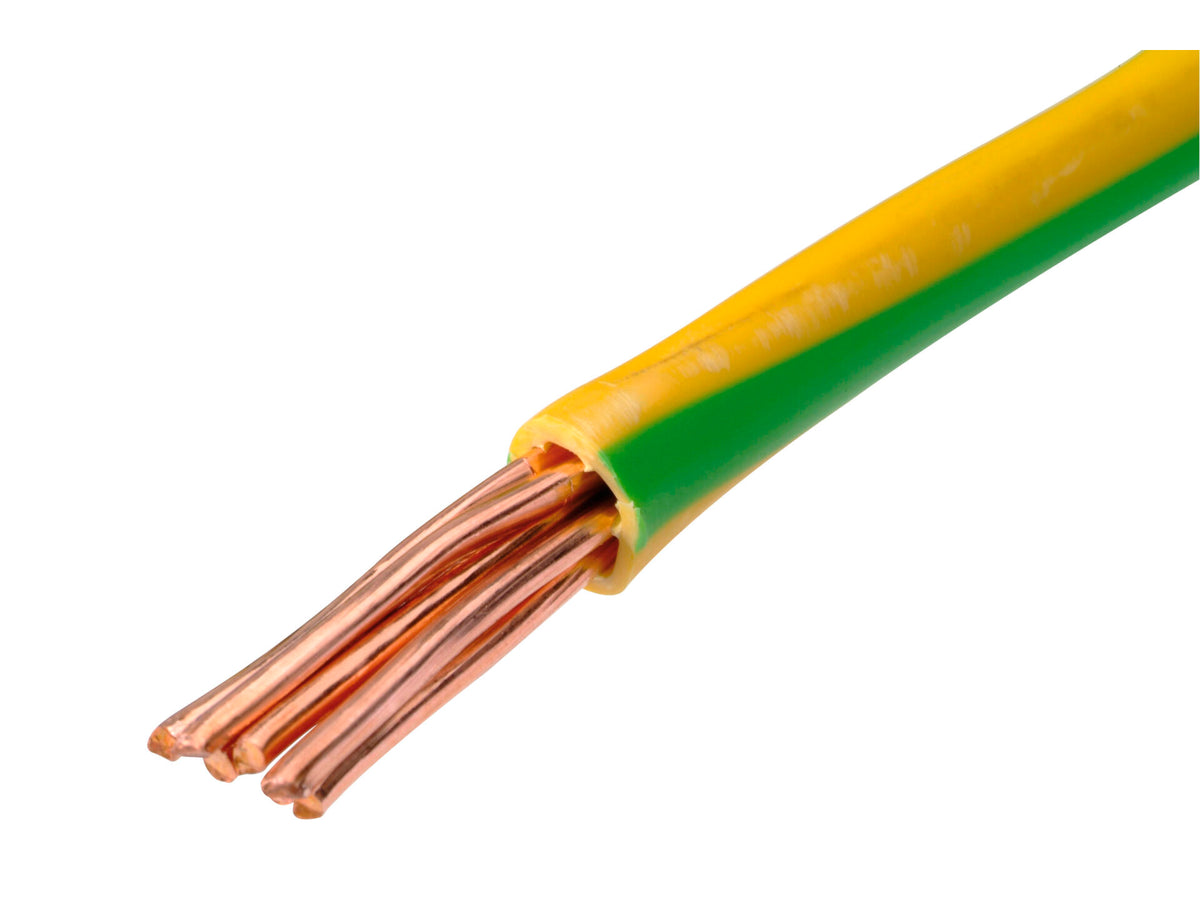 Profile Aarding VOB-kabel 10mm² per lopende meter geel en groen
