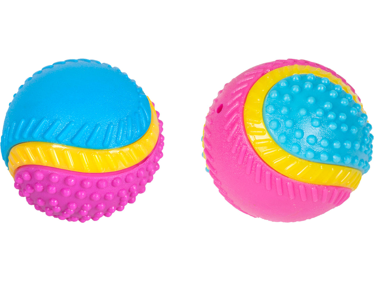 Flamingo Abta bal 5 Senses hondenspeeltje rund 8cm beschikbaar in 2 modellen