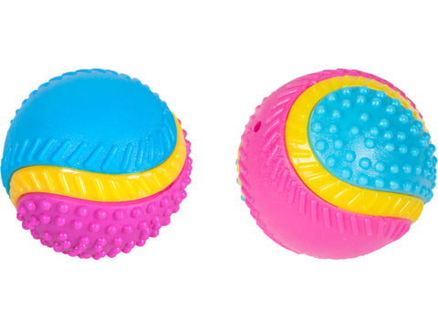 Flamingo Abta bal 5 Senses hondenspeeltje rund 8cm beschikbaar in 2 modellen