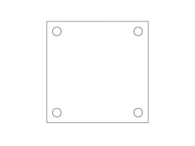 Plaque acrylique avec trous 10x10 cm 5mm transparent