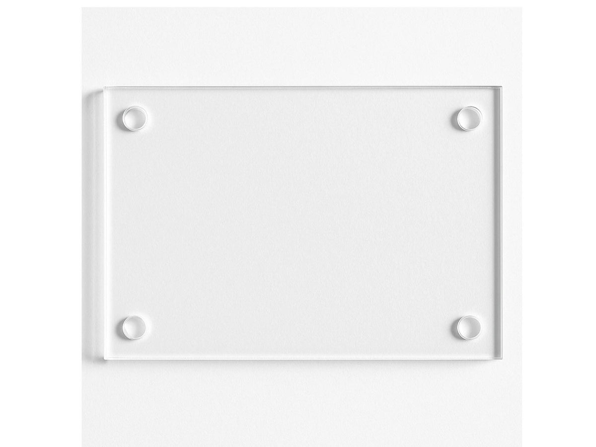Acrylplaat met gaatjes 10x15 cm 5mm transparant