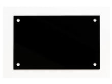 Acrylplaat met gaatjes 15x22 cm 3mm zwart