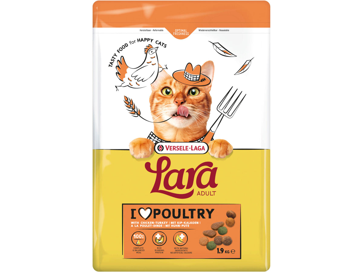 Lara Adult kattenvoer kip-kalkoen 1,9kg