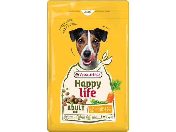 Happy Life Adult mini hondenvoer kip 2,5kg