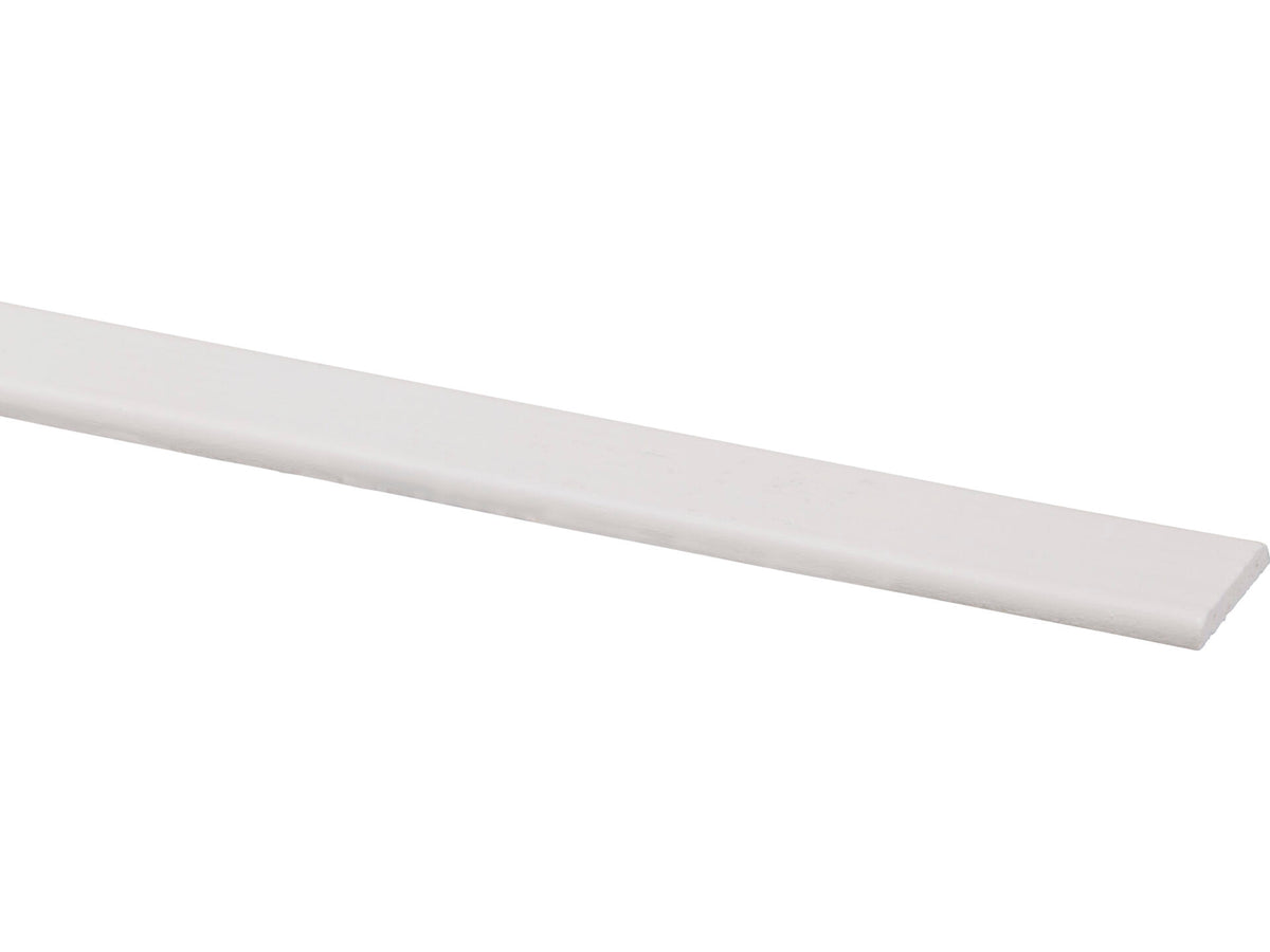 Afdeklijst 22x4 mm 270cm grenen gegrond wit