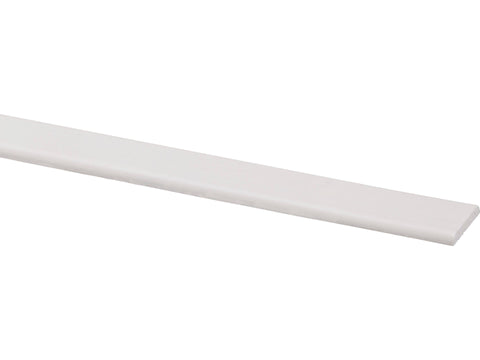 Afdeklijst 22x4 mm 270cm grenen gegrond wit