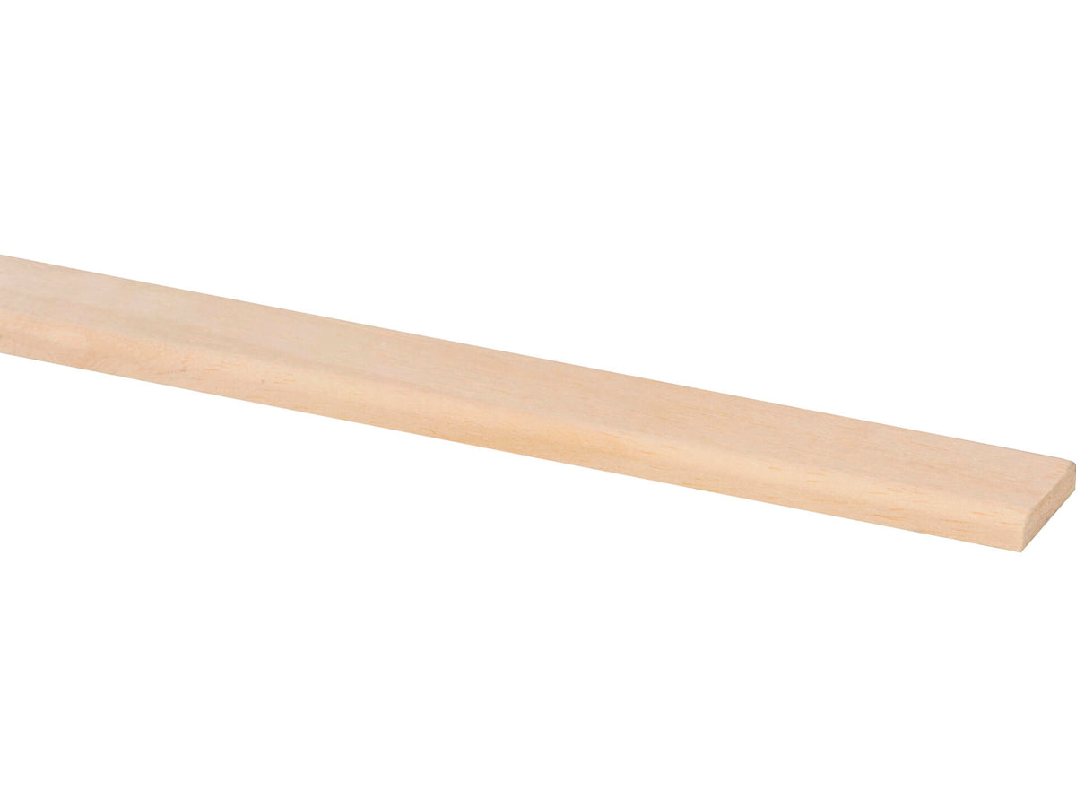 Afdeklijst 22x5 mm 240cm hardhout wit