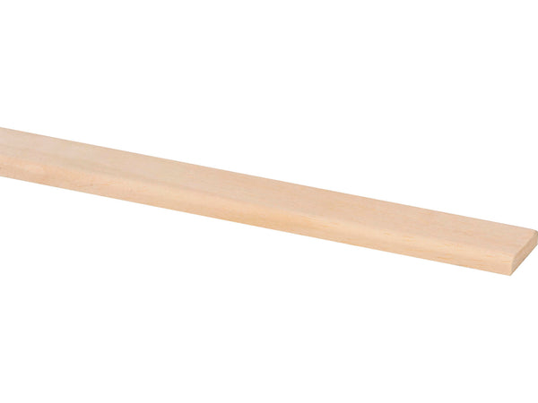 Couvre-joint 22x5 mm 240cm bois dur blanc
