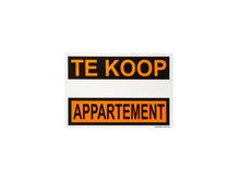 Affiche appartement te koop 33x23 cm
