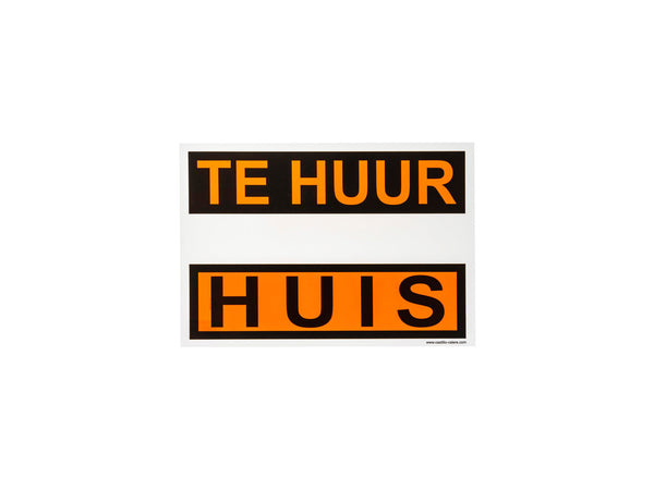Affiche huis te huur 33x23 cm