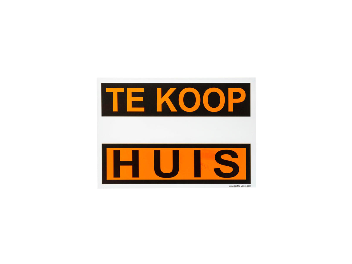 Affiche huis te koop 33x23 cm