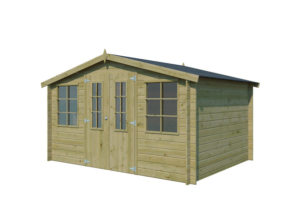 Gardenas Alberta abri de jardin en bois 385x295x230 cm chalet imprégné