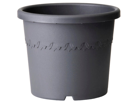 Algarve Cilindro Wheels bloempot 40cm antraciet, kunststof & plastic bloempotten — SKU COLOS-296628, EAN 8711904529178