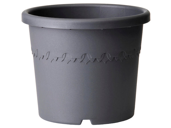 Algarve Cilindro Wheels bloempot 40cm antraciet