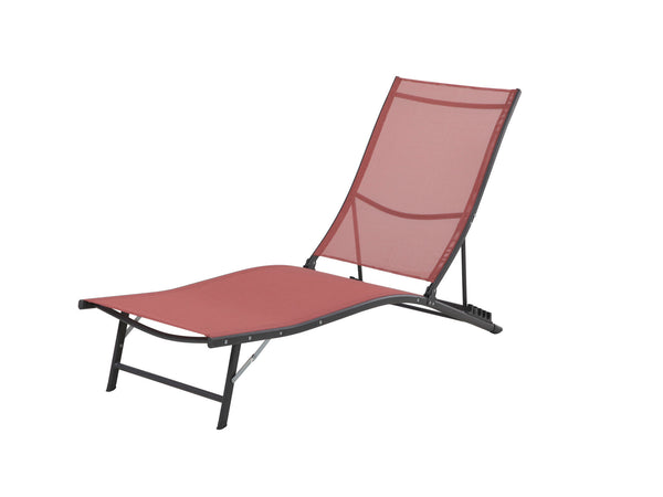 Alizée chaise longue orange