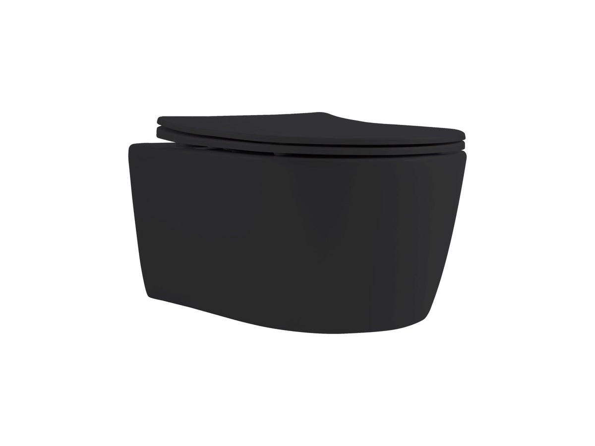 Aloni Pro Rimless ophang-WC mat zwart