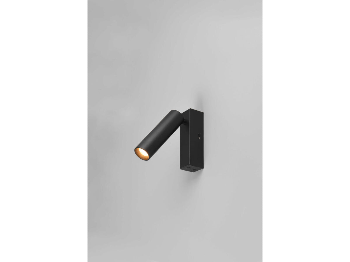 Trio Ambala LED wandspot 5W mat zwart