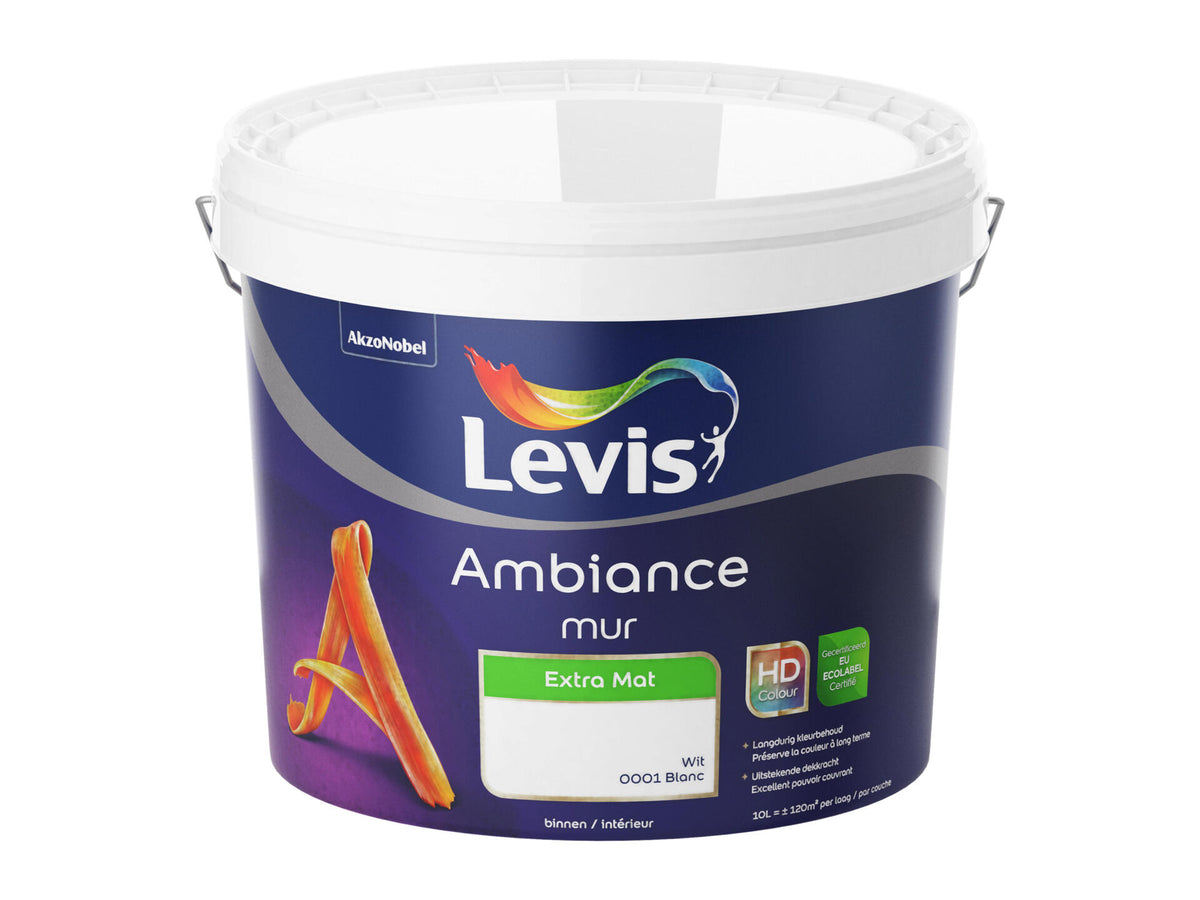Levis Ambiance muurverf extra mat 10l wit