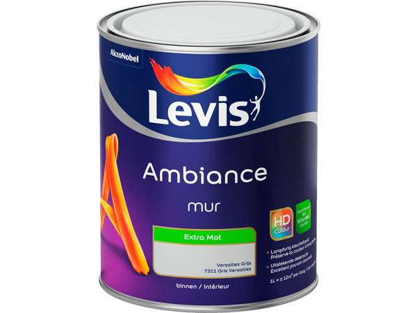 Levis Ambiance muurverf extra mat 1l Versailles grijs