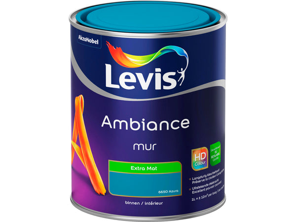 Levis Ambiance peinture murale extra mat 1l azura