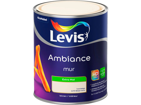 Levis Ambiance muurverf extra mat 1l ivoorbeige