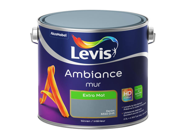 Levis Ambiance peinture murale extra mat 2,5l denim drift