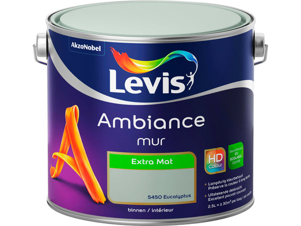 Levis Ambiance peinture murale extra mat 2,5l eucalyptus