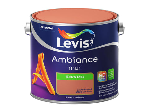 Levis Ambiance muurverf extra mat 2,5l granaatappel