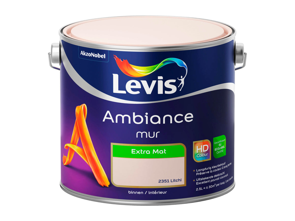 Levis Ambiance muurverf extra mat 2,5l litchi