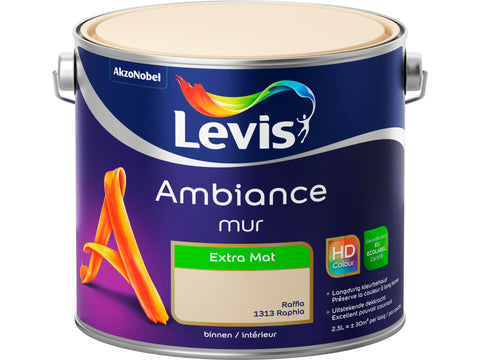 Levis Ambiance muurverf extra mat 2,5l raffia