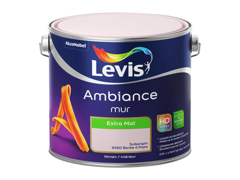 Levis Ambiance muurverf extra mat 2,5l suikerspin