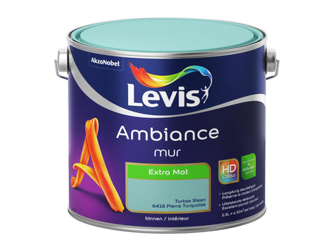 Levis Ambiance muurverf extra mat 2,5l turkse steen