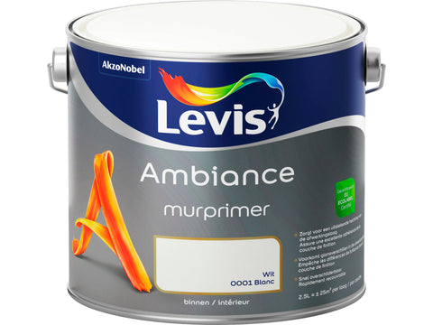 Levis Ambiance primer muur 2,5l wit