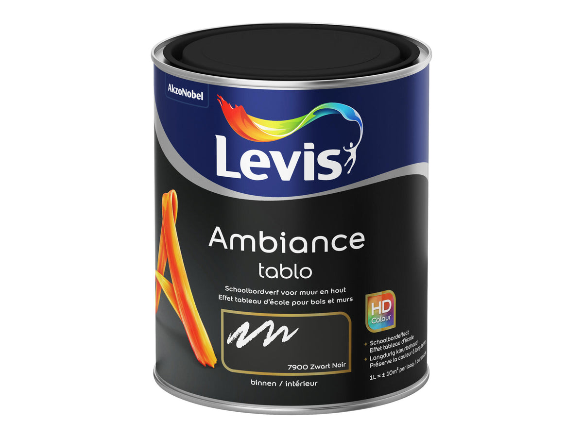 Levis Ambiance schoolbordverf 1l blackboard black