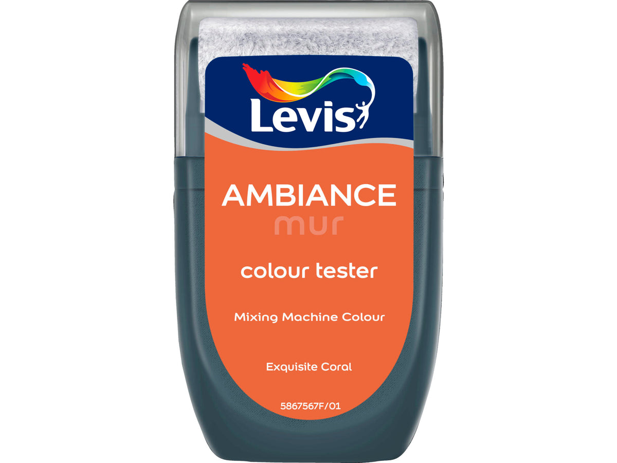 Levis Ambiance tester muurverf extra mat 30ml exquisite coral