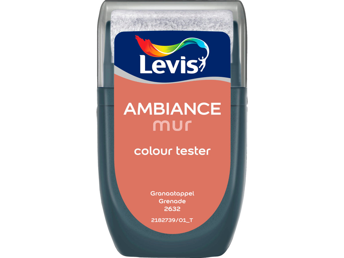 Levis Ambiance tester muurverf extra mat 30ml granaatappel