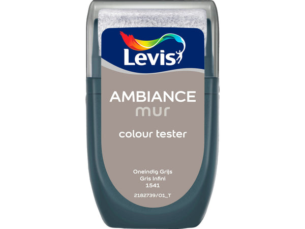 Levis Ambiance tester muurverf extra mat 30ml oneindig grijs