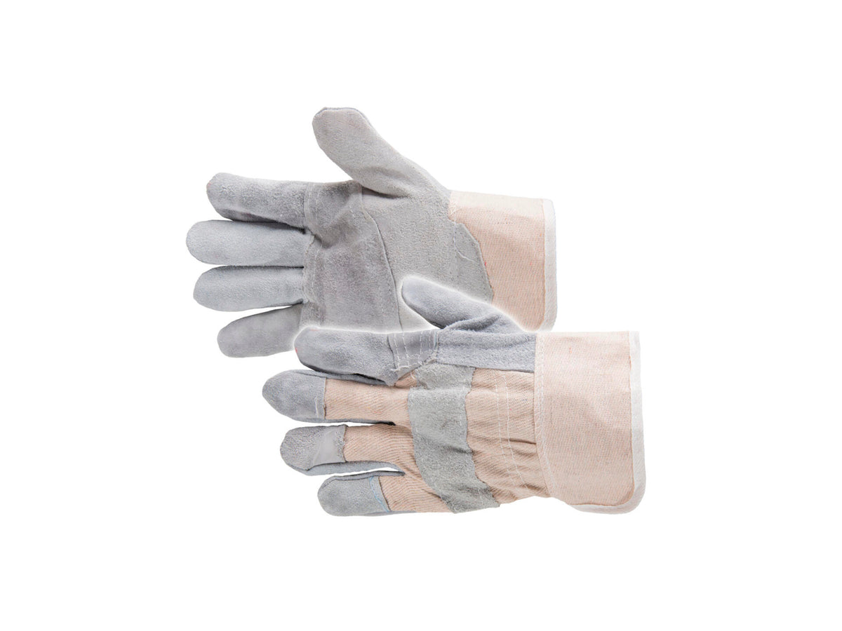 Busters American werkhandschoenen XL leer grijs