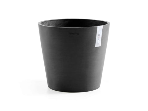 Ecopots Amsterdam bloempot 40cm donkergrijs, kunststof & plastic bloempotten — SKU COLOS-372943, EAN 5411942740643