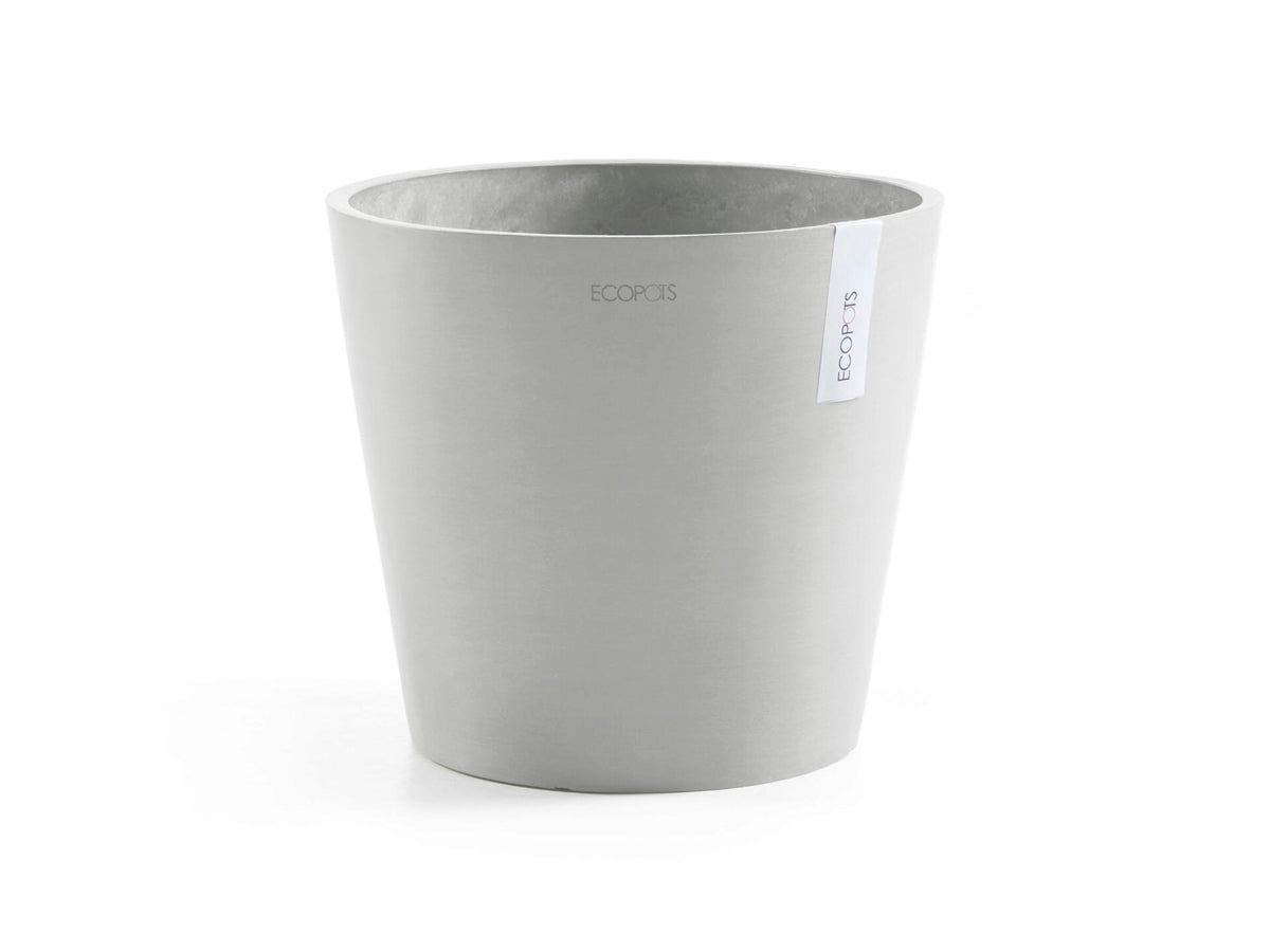 Ecopots Amsterdam bloempot 40cm whitestone