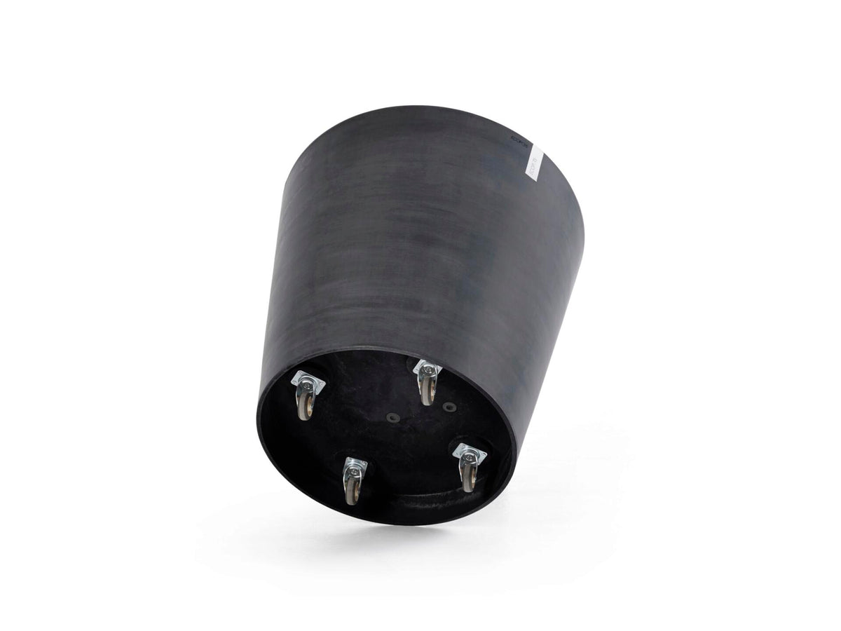 Ecopots Amsterdam bloempot met wielen 60cm donkergrijs
