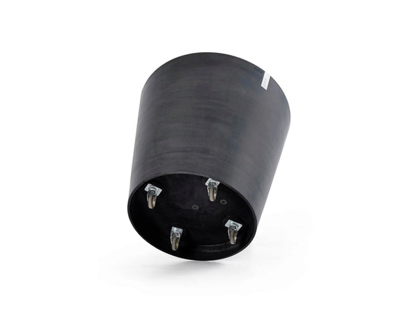 Ecopots Amsterdam bloempot met wielen 60cm donkergrijs