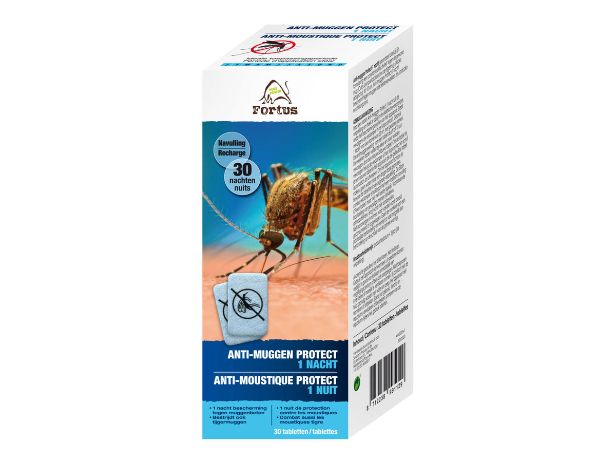 Fortus Anti-Muggen protect navulling tabletten 30 stuks