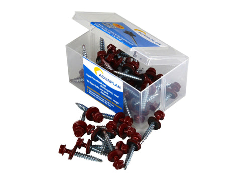 Aquaplan Aqua-Pan schroeven rood 40 stuks