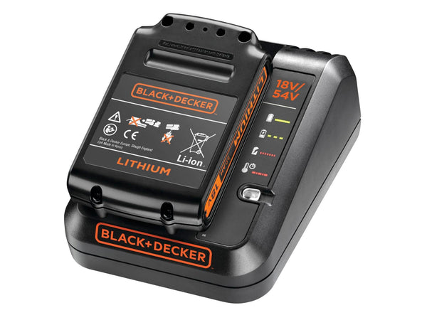 Black+Decker BDC2A20-QW chargeur de batterie 18V 2A + batterie 18V Li-Ion 2A