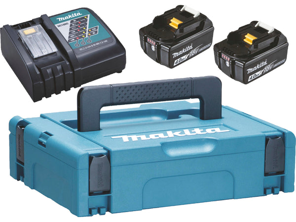 Makita BL1840B Powerpack LXT chargeur de batterie 18V + 2 batteries 18V Li-Ion 4Ah
