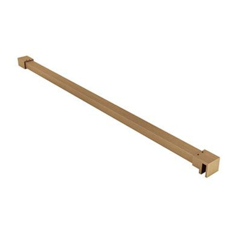 BELVIT stabilisatiestang voor douchewand - in te korten - 120 cm - 8/10 mm glas - bronsbruin geborsteld - incl. montagetoebehoren, badkameraccessoires — SKU MB-40019-44726, EAN 5404024131040