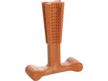 Flamingo Bamboo hondenspeeltje t-bone rund bruin 18,5cm