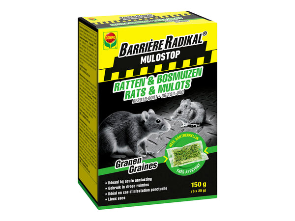 Compo Barrière Radikal Molustop rats & mulots 150g